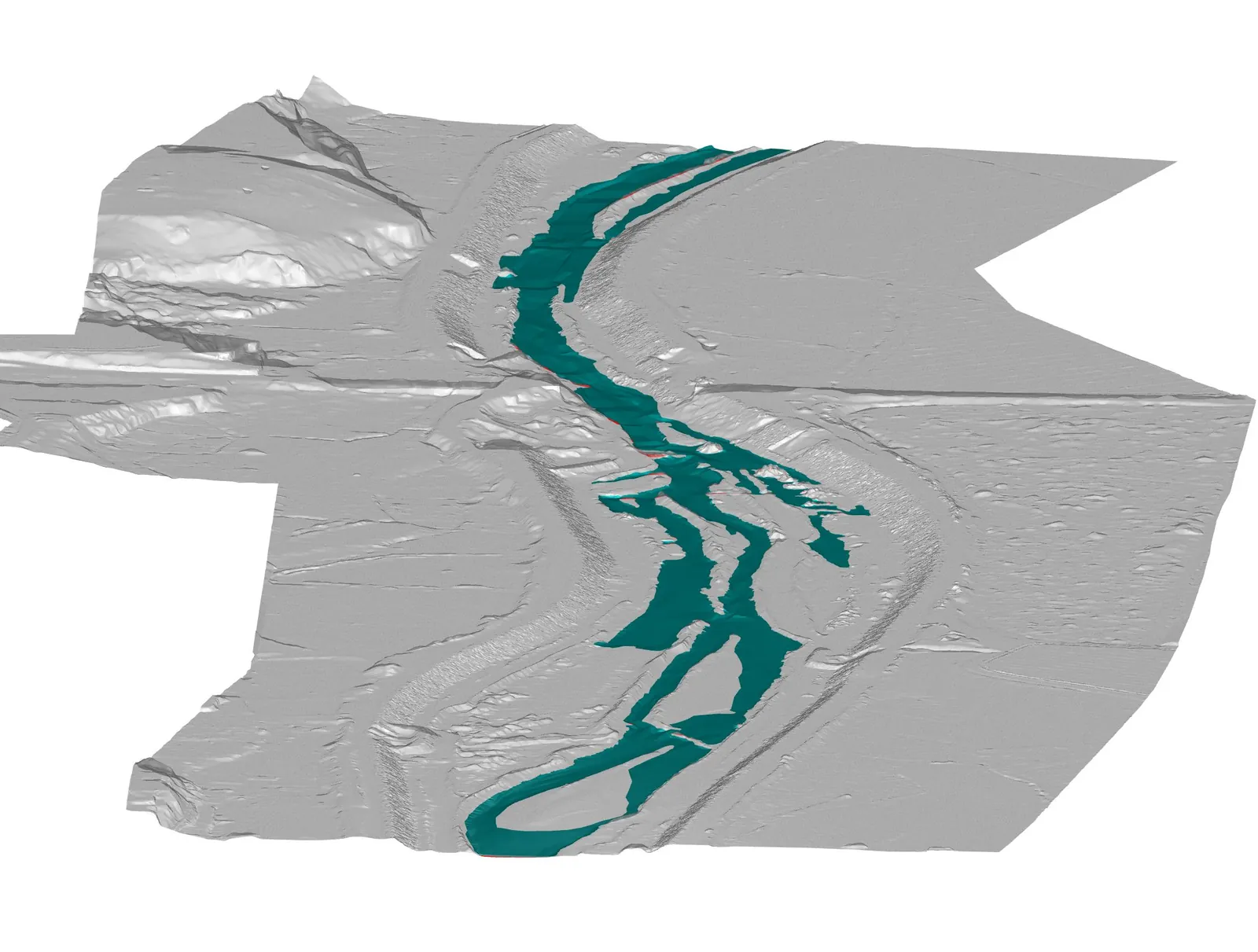 Modelo topobatimétrico del río Moche